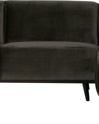 Hjørnesofa Woood Statement Højrevendt Varm Grøn Velour B274xd210xh77 Bonell Fjedre