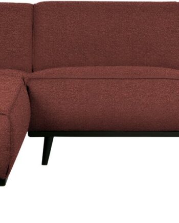 Hjørnesofa Woood Statement Kastanjebrun Boucl 274x210 Venstrevendt