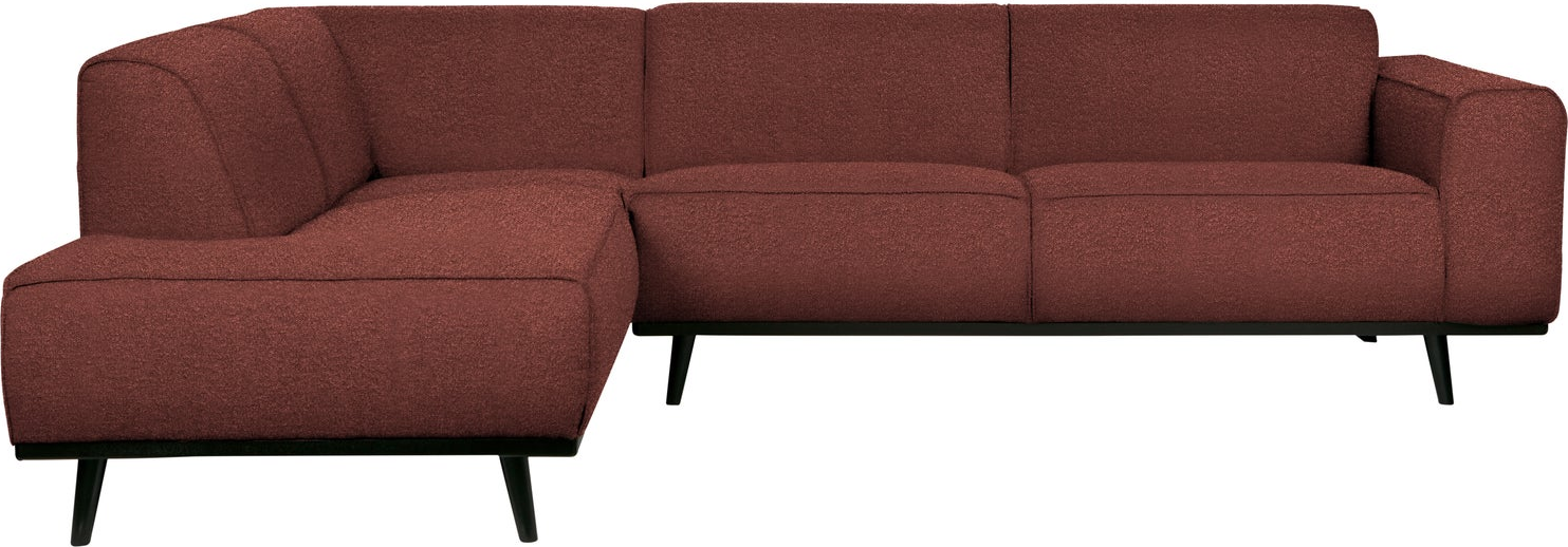 Hjørnesofa Woood Statement Kastanjebrun Boucl 274x210 Venstrevendt