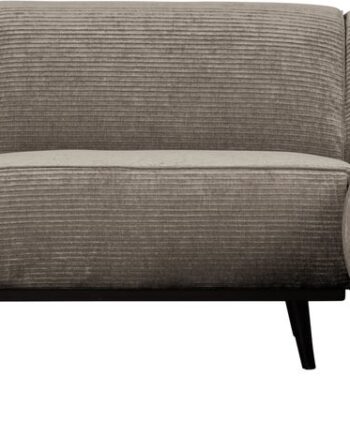 Hjørnesofa Woood Statement Lergrå Ribstof Vævet Jacquard Højrevendt 274x210