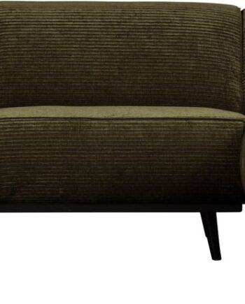 Hjørnesofa Woood Statement Varm Grøn Ribstof Jacquard Fløjlsagtig Højrevendt B274d210h77
