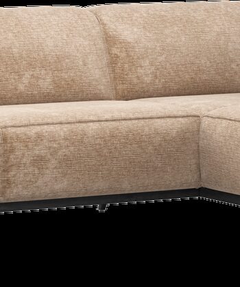 Hjørnesofa Woood Statement Velour Chenille 274x210 Lyserød Peach Højrevendt