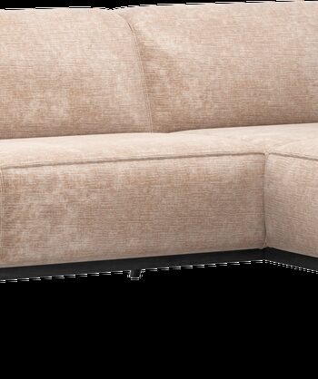 Hjørnesofa Woood Statement Velour Chenille Natur Højrevendt 274x210