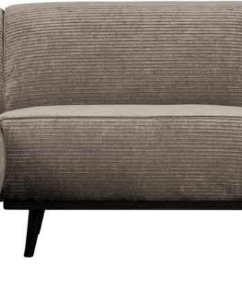 Hjørnesofa Woood Statement Venstrevendt 274x210 Lergrå Ribstof Fladribet Jacquard Birketræsben