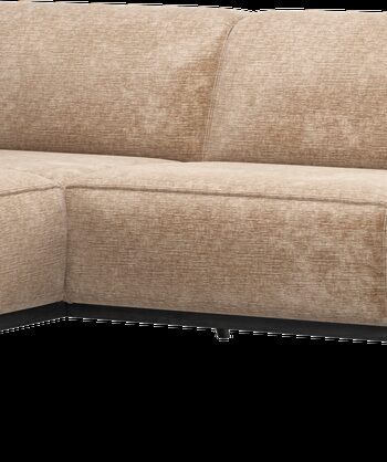 Hjørnesofa Woood Statement Venstrevendt 274x210 Lyserød Velour Chenille