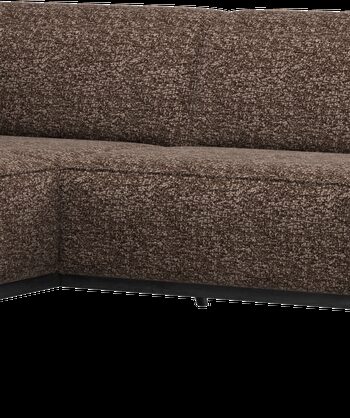 Hjørnesofa Woood Statement Venstrevendt Brun Melange Polyester 274x210