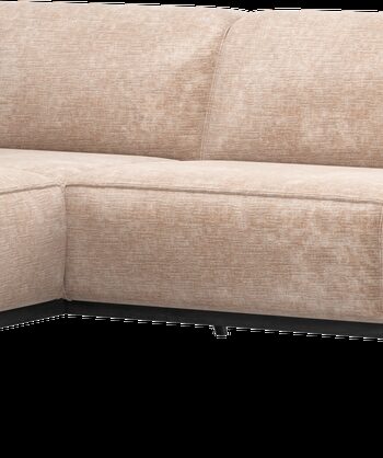 Hjørnesofa Woood Statement Venstrevendt Chenille Velour Natur 274x210