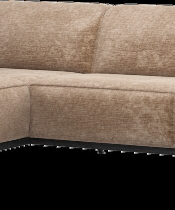 Hjørnesofa Woood Statement Venstrevendt Taupe Chenille Velvet 274x210