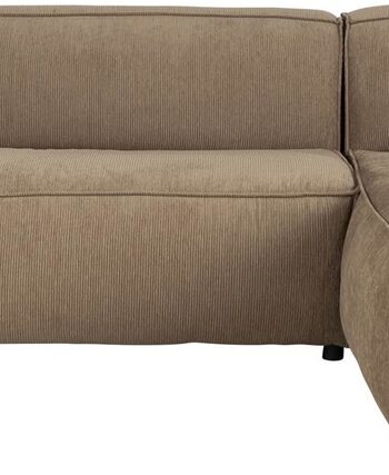 Hjørnesofa Zuiver Fat Freddy Højrevendt Brungrå Stof 188x308