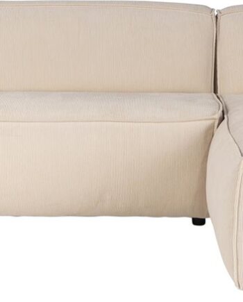 Hjørnesofa Zuiver Fat Freddy Højrevendt Perlemorsfarvet Stof 188x308