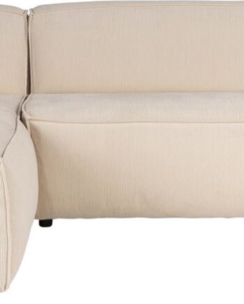 Hjørnesofa Zuiver Fat Freddy Perlemor Polyesterstof Venstrevendt Pers 188308