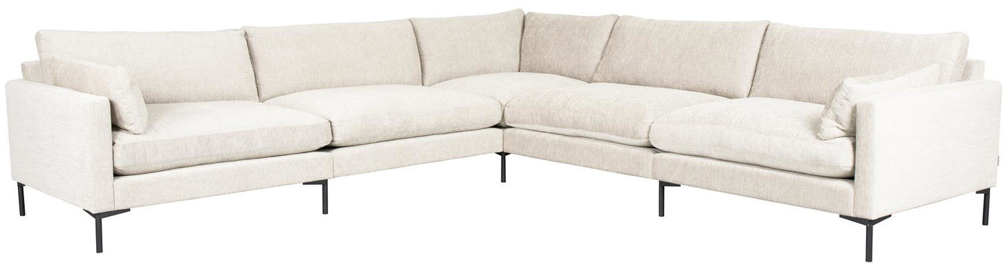 Hjørnesofa Zuiver Summer Personers Stof Perlemor 318x318x82