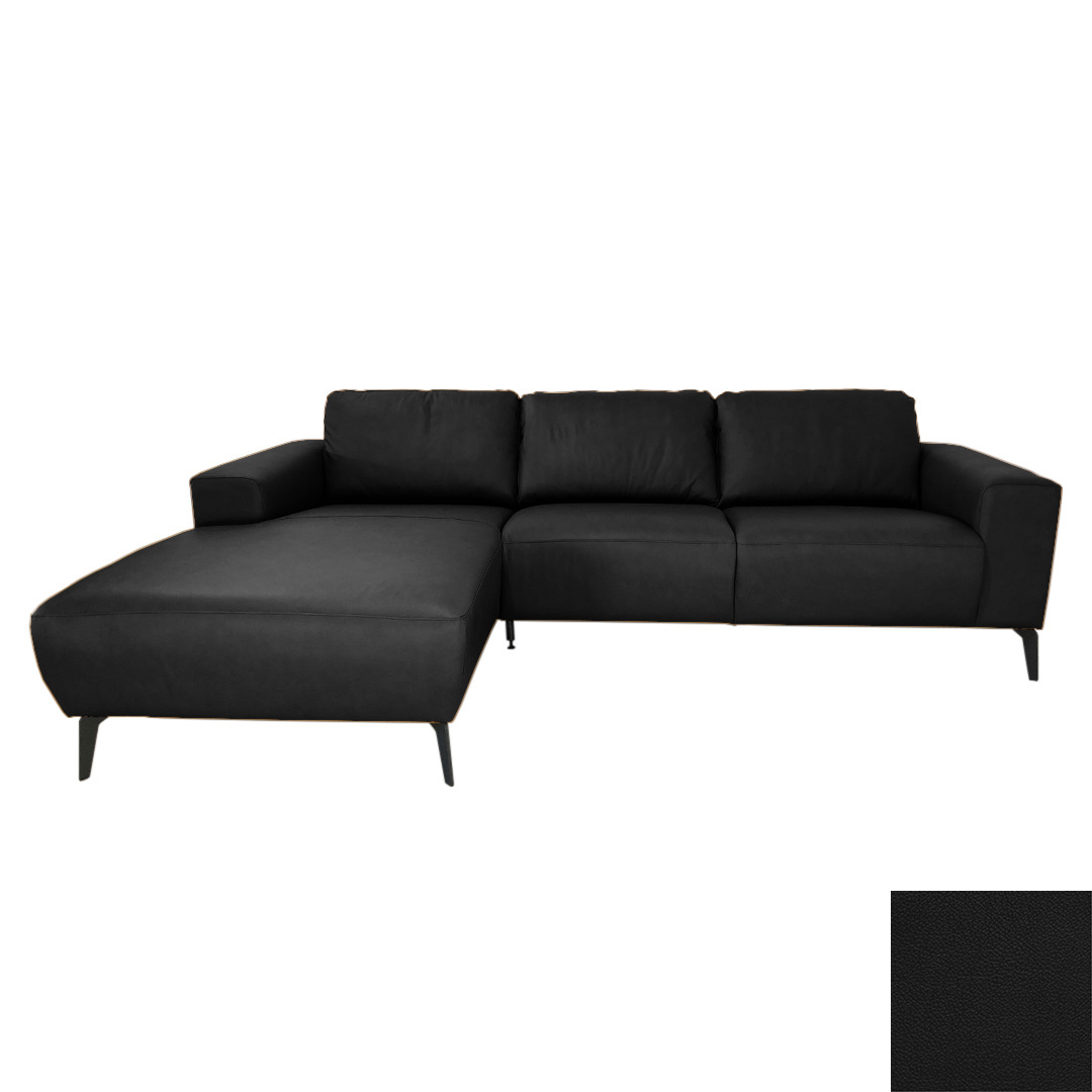 Hjort Knudsen Napoli Chaiselong ægte Læder Madras 274 Black