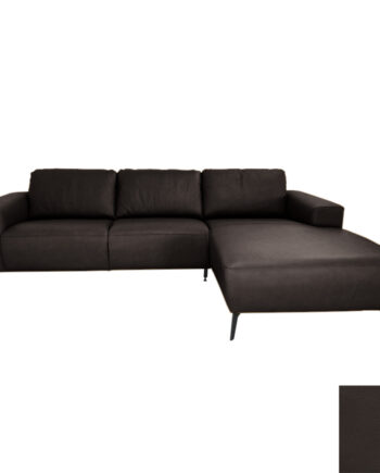 Hjort Knudsen Napoli Chaiselong ægte Læder Madras 285 Dark Brown