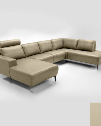Hjort Knudsen Napoli Sofa Semianilin Læder Semianalin 318 Sand