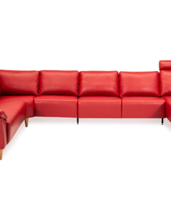 Hjort Knudsen Napoli Sofa Semianilin Læder Træben