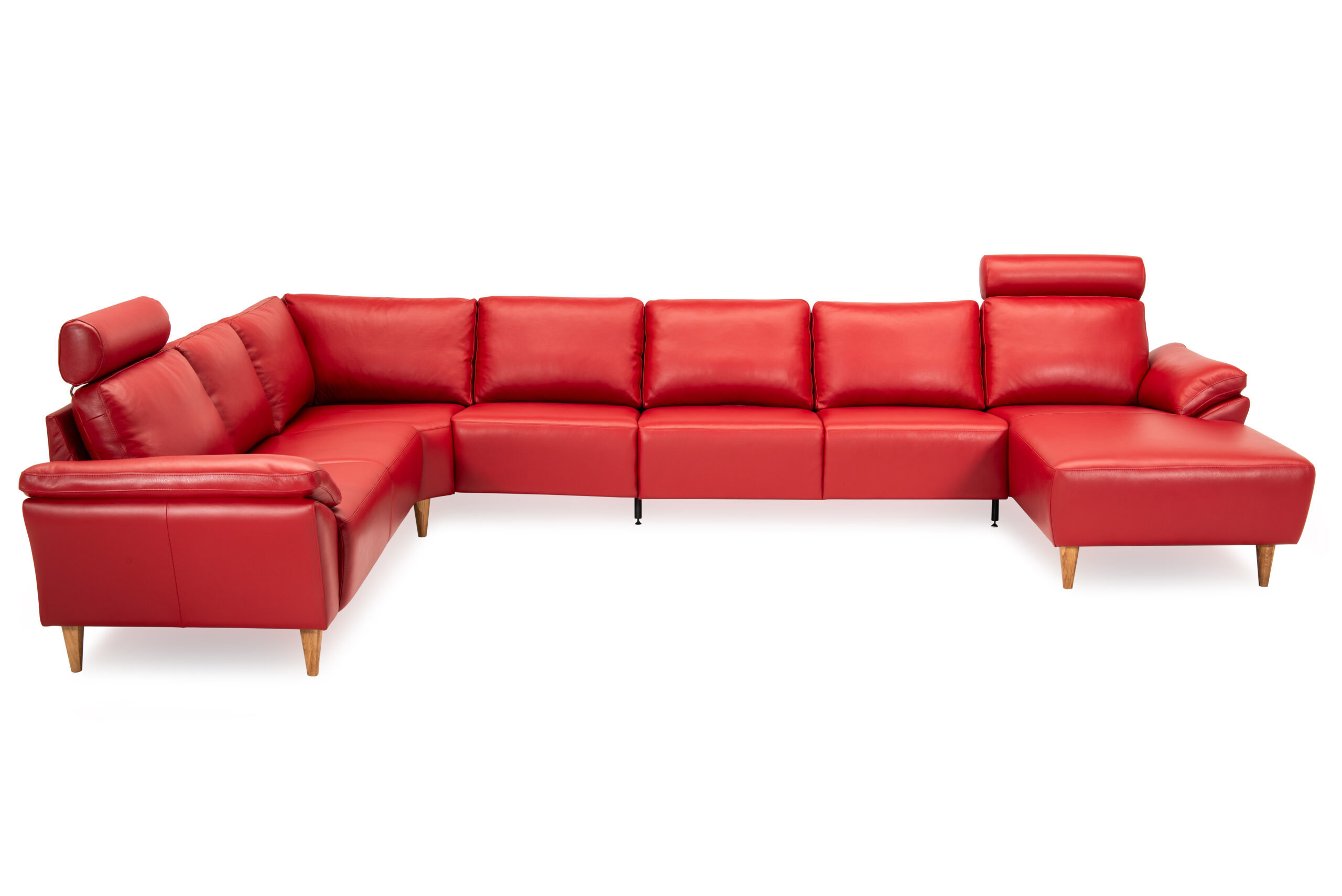 Hjort Knudsen Napoli Sofa Semianilin Læder Træben