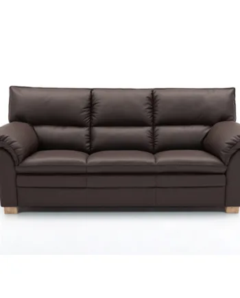 Hjort Knudsen Palma Personers Sofa Mørkebrun Semi Spalt Læder Ubehandlet Egetræ 215  Møbelsalg
