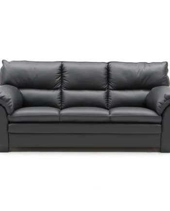 Hjort Knudsen Palma Personers Sofa Sort Semi Spalt Læder Ubehandlet Bøg 215  Møbelsalg