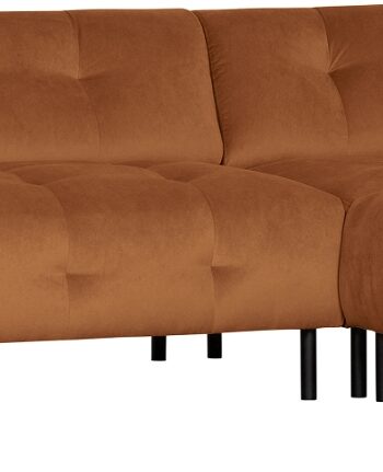 Højrevendt Hjørnesofa Woood Exclusive Lloyd Loma Fløjl Kanel 205x267x77