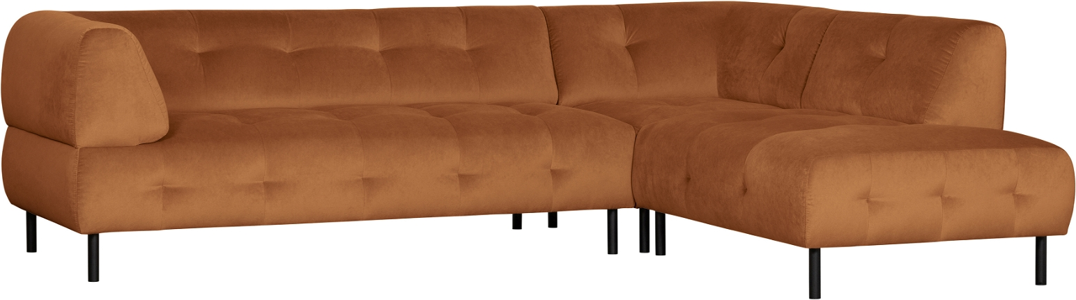 Højrevendt Hjørnesofa Woood Exclusive Lloyd Loma Fløjl Kanel 205x267x77