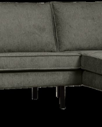 Højrevendt Hjørnesofa Woood Rodeo Frostblå Struktureret Velour 85x266x213