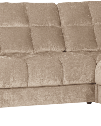 Højrevendt Hjørnesofa Woood Second Date Nougat Polyesterstof Hxbxl 78x212x316