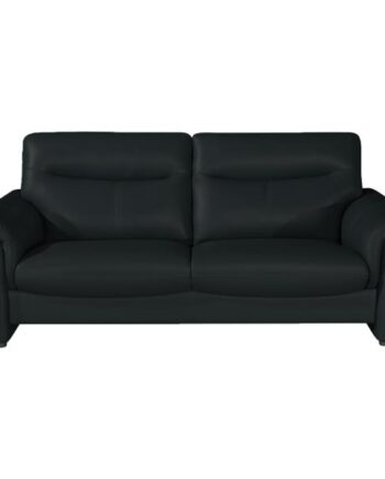 Homeville Barnsley Pers Læder Sort 204x94x92cm