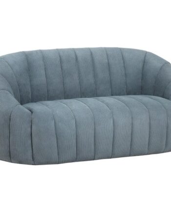 Homeville Parma Pers Sofa Fløjl Dueblå