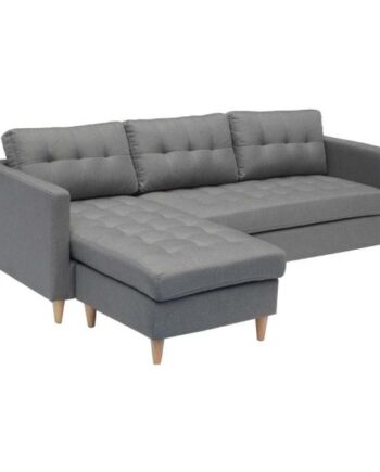 Homeville Pavia Højre Venstrevendt Stof Grå 215x80x80cm