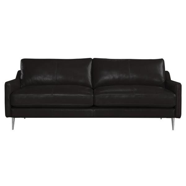 Homeville Sheffield Pers Læder Sort 202x91x81cm