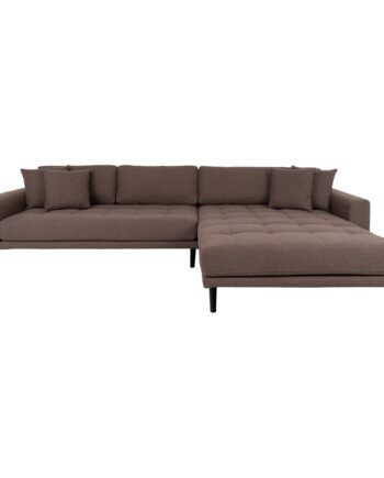 House Nordic Lido Lounge Sofa Højrevendt Brun Hn1055