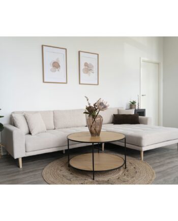 House Nordic Lido Lounge Sofa Højrevendt Sand Hn1050