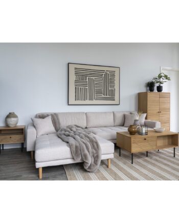 House Nordic Lido Lounge Sofa Venstrevendt Sand Hn1050