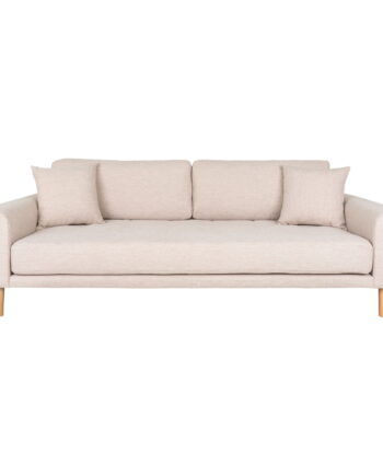 House Nordic Lido Pers Sofa Puder Sand Polyester Natur Bøg