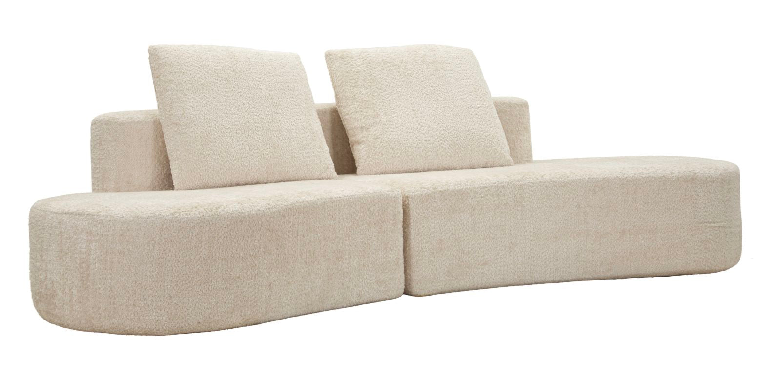 Island Sofa Hvid 238x92x78 Komprimeret