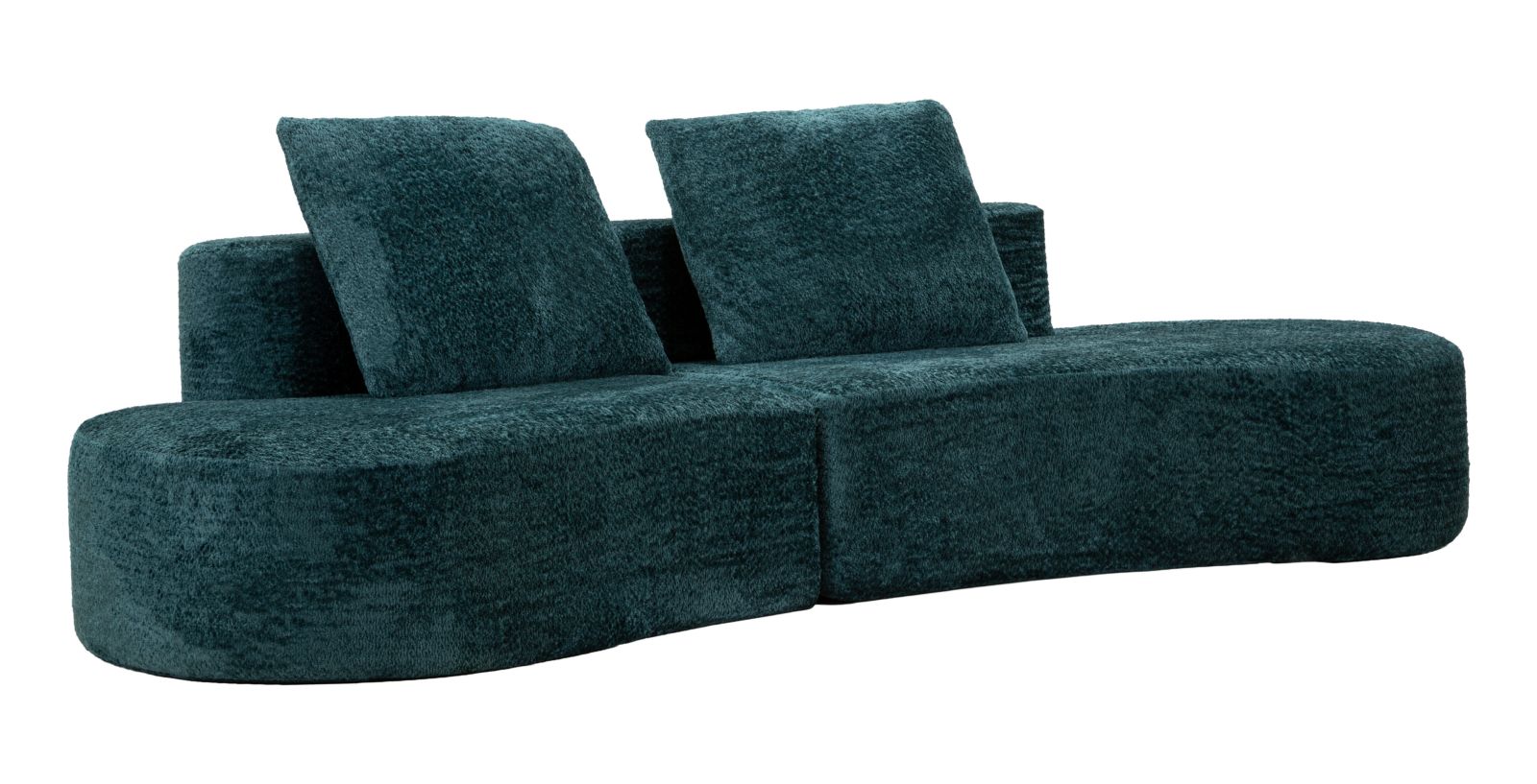 Island Sofa Teal 238x92x78 Komprimeret