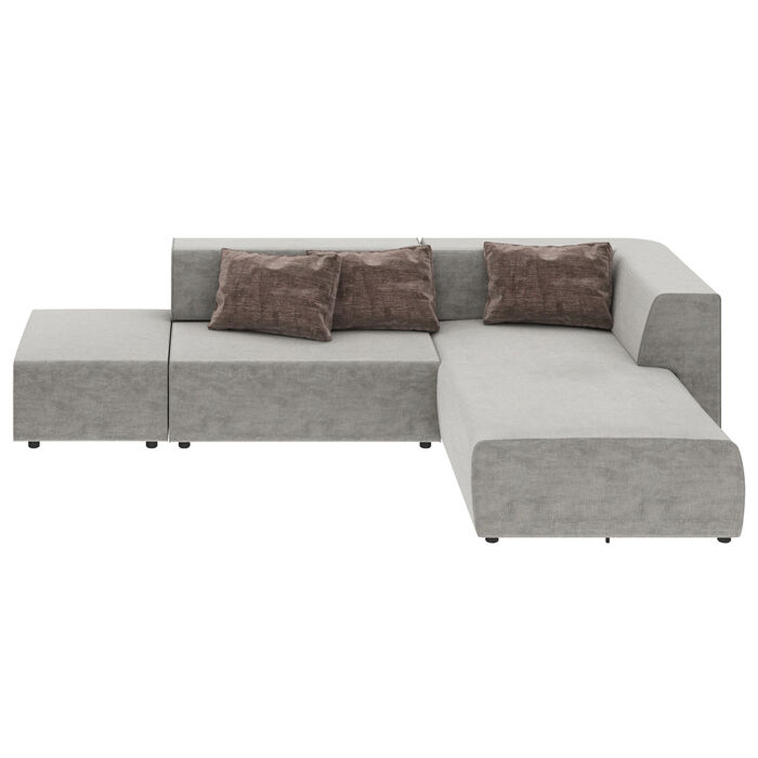 Kare Design Infinity Vegas Hjørnesofa Puder Grå Stof Plast