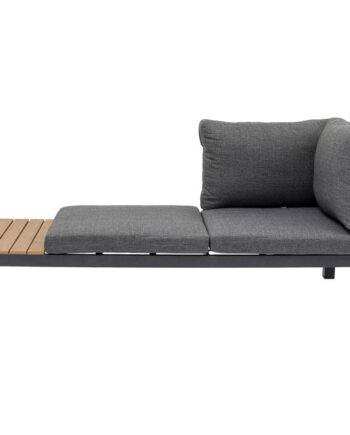 Kare Design Recamiere Happy Day Left Chaiselong Polyester Wpc Aluminium 166x66