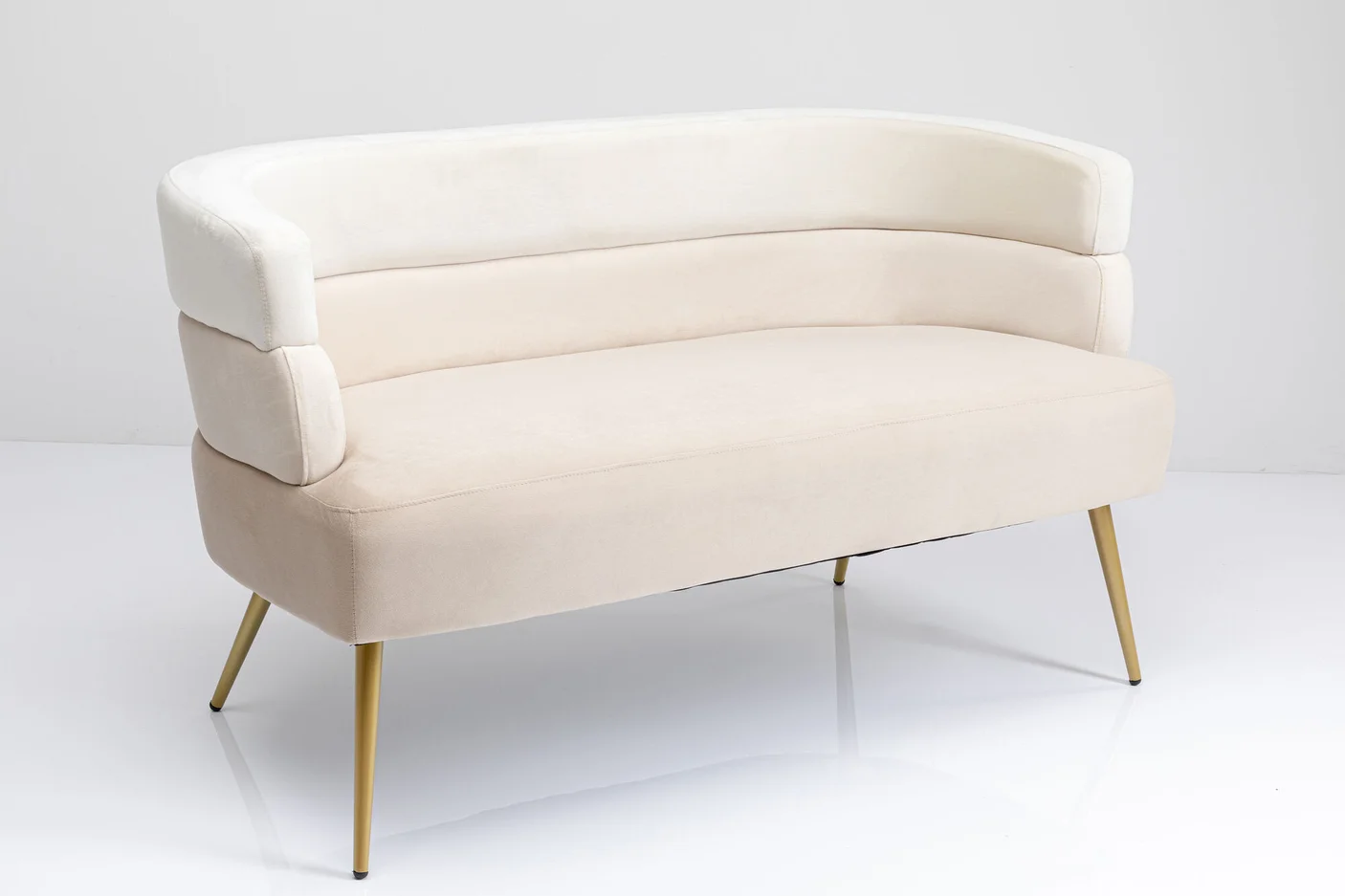 Kare Design Sandwich Cream Pers Sofa Creme Polyester Stål