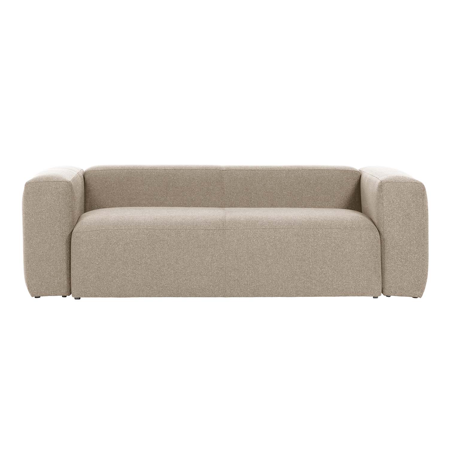 Kave Home Blok Pers Sofa Beige Polyester Stål