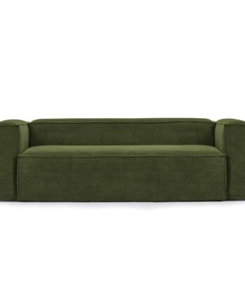 Kave Home Blok Pers Sofa Grøn Corduroy Fløjl 210