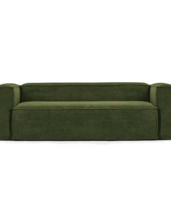 Kave Home Blok Pers Sofa Grøn Corduroy Fløjl 240