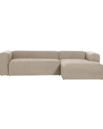 Kave Home Blok Pers Sofa Højre Chaiselong Beige Stof