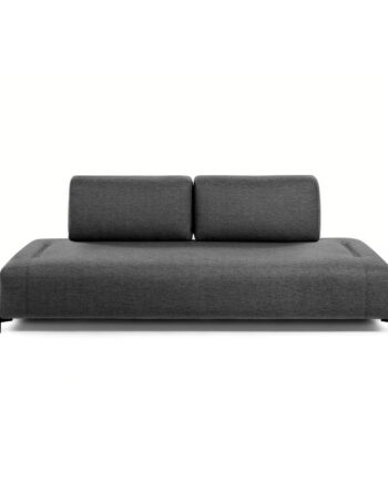Kave Home Compo Pers Sofa Mørkegrå Stof Metal