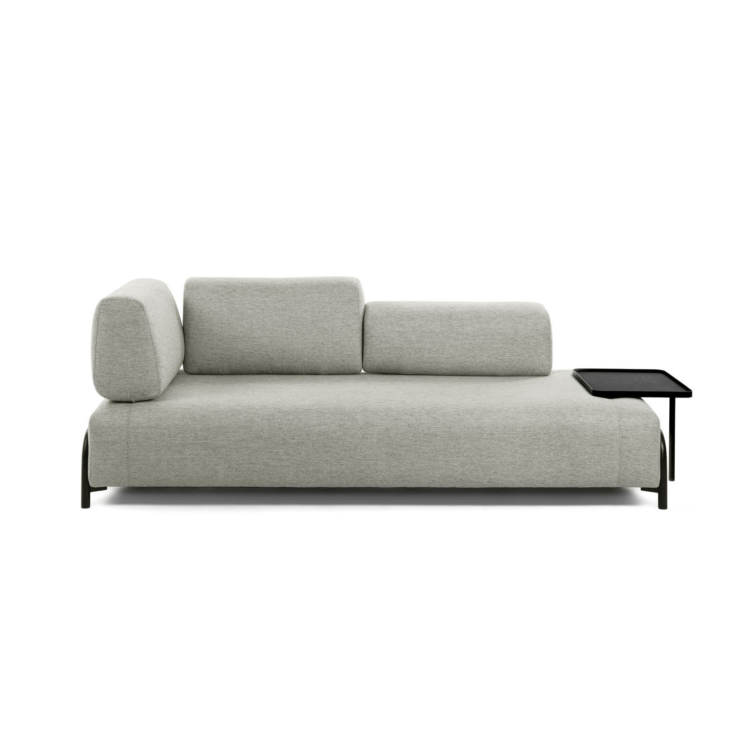 Kave Home Compo Pers Sofa Stor Bakke Beige Stof Metal