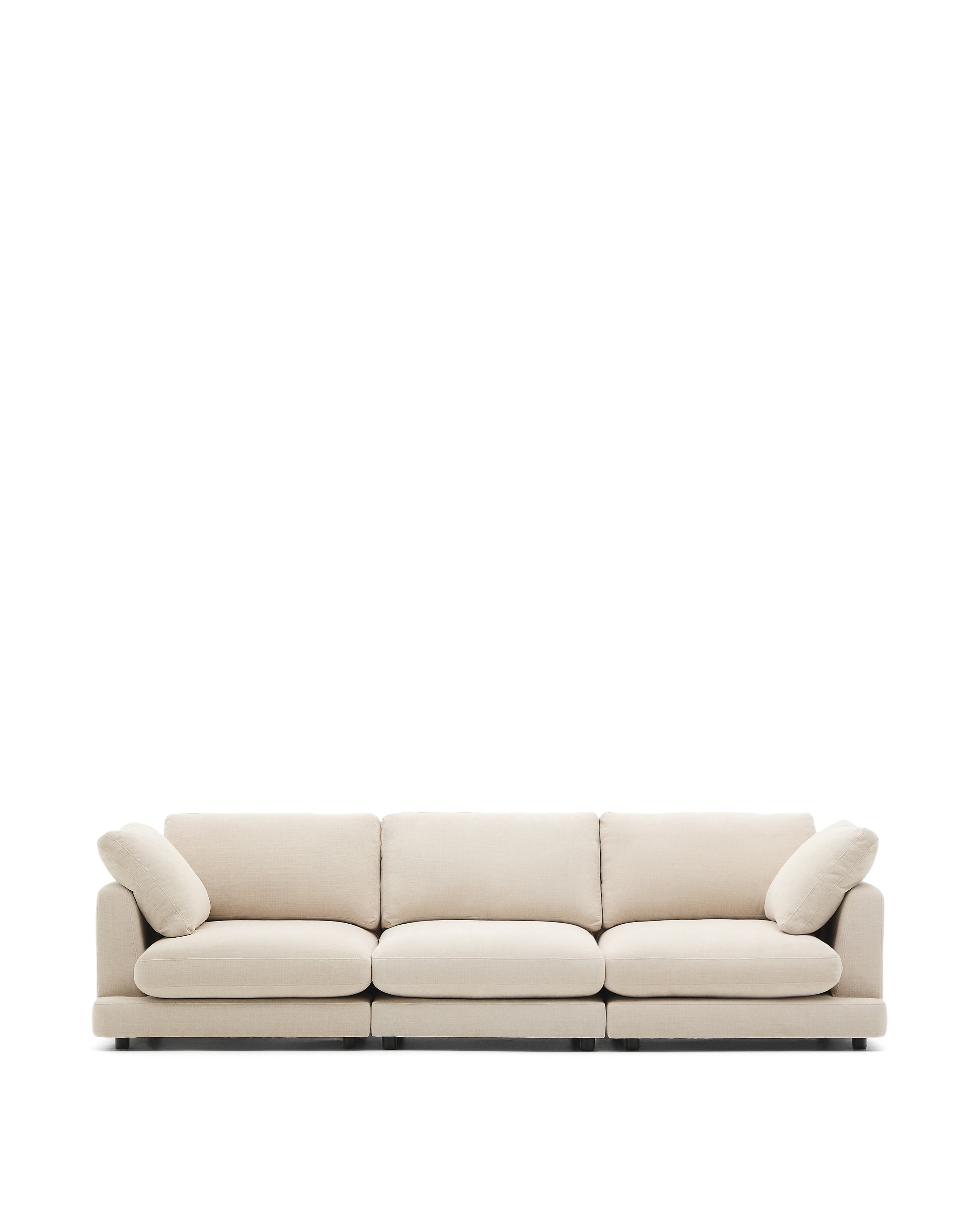 Kave Home Gala Pers Sofa Beige Chenille 300cm