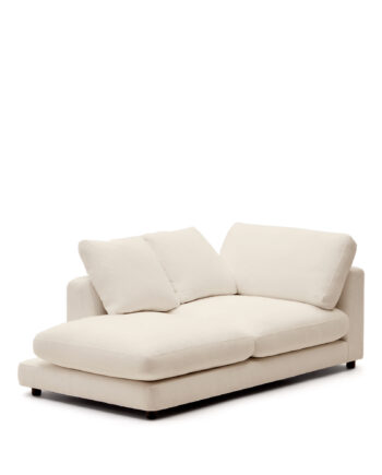 Kave Home Gala Venstre Chaiselong Beige Stof 193x105