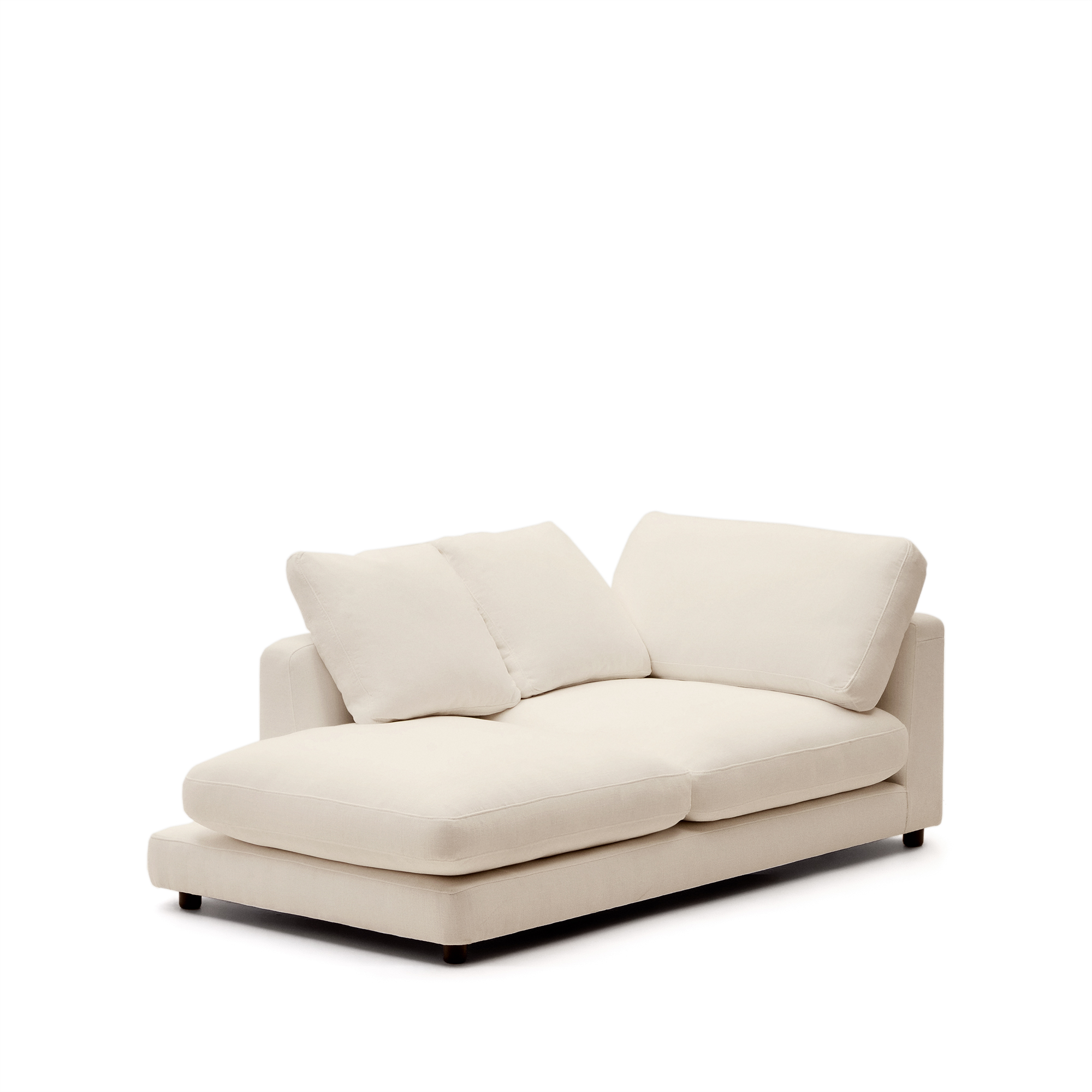 Kave Home Gala Venstre Chaiselong Beige Stof 193x105