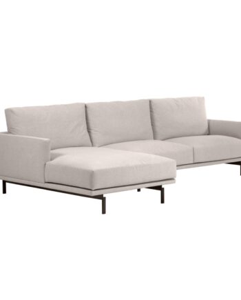 Kave Home Galene Pers Sofa Venstre Chaiselong Beige Genbrugsfibre Jern